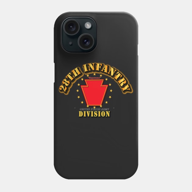 28th Infantry Division - Keystone Phone Case by twix123844