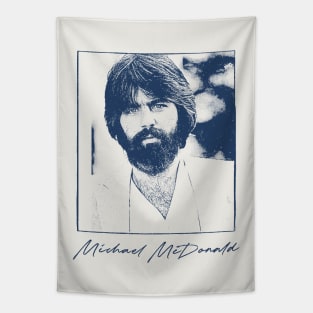 Michael McDonald //// Retro Aesthetic Fan Art Design Tapestry