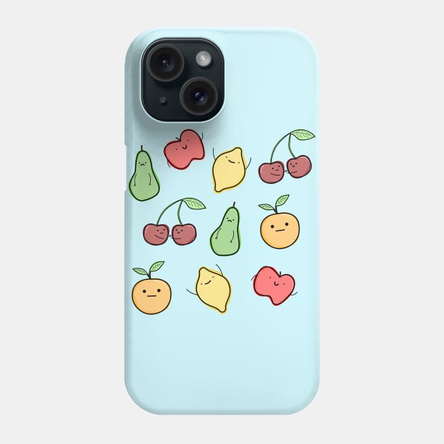 Cute Fruits Phone Case by happyfruitsart