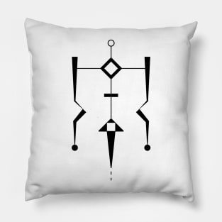 Geometric Tooniefied Design 2 (Light) Pillow