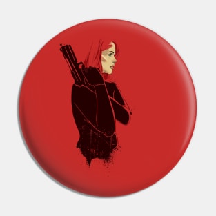 Woman in Red Pin