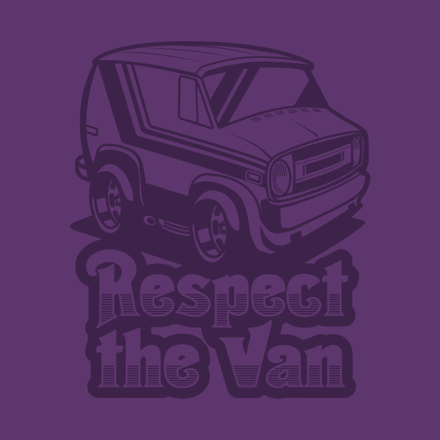 Respect The Van (Ghost) - Purple by jepegdesign