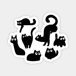 Black Cats Magnet