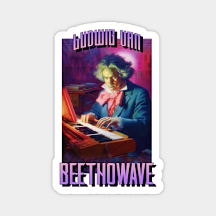 Beethoven Synth Wave Magnet