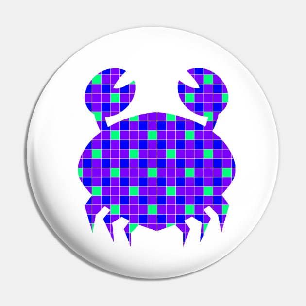 Crab artistic design Pin by MICRO-X