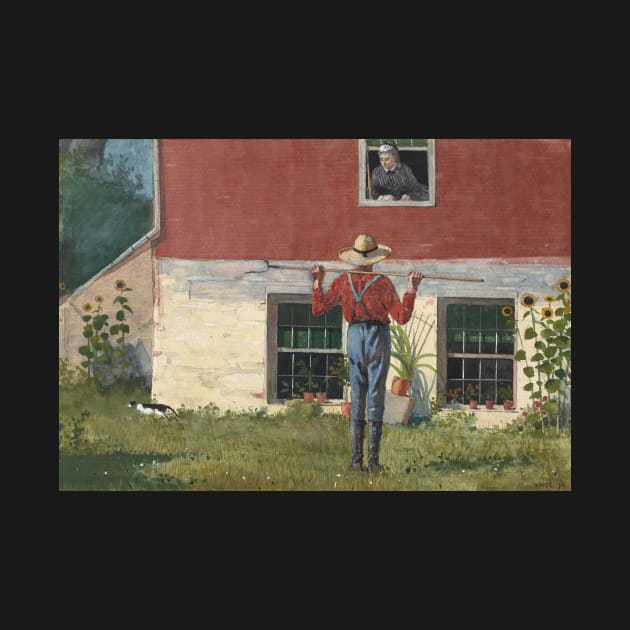 In the Garden (Rustic Courtship) by Winslow Homer by Classic Art Stall