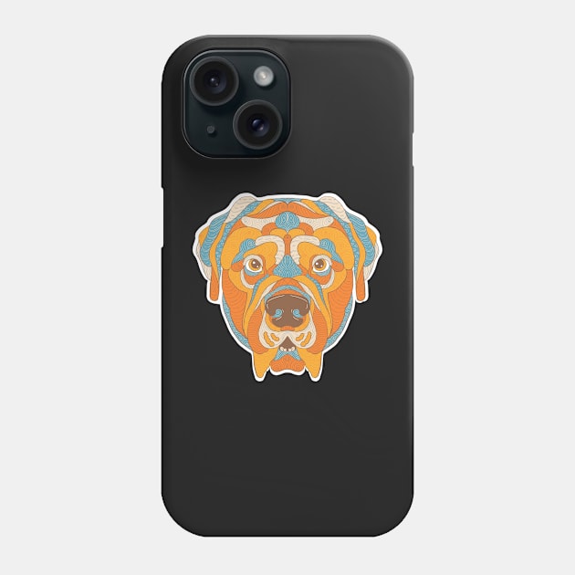 Mastiff Portrait Phone Case by MariaNinfa