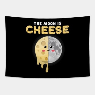 The moon is cheese Tapestry