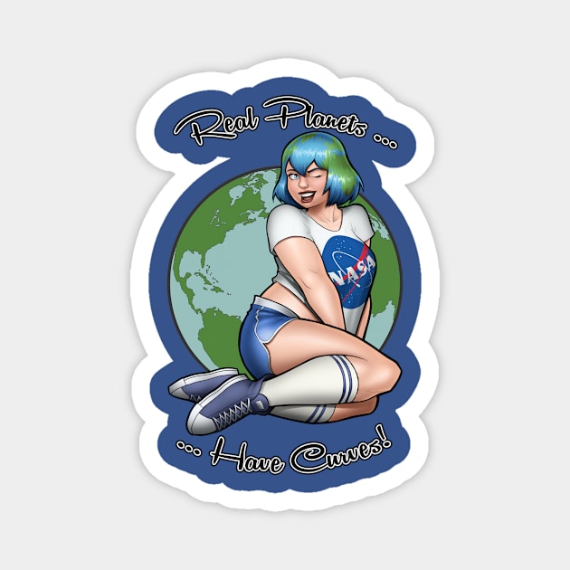 Earth-Chan! Magnet by TravisPerkinsArt