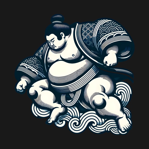 Sumo Wrestler by Moniato