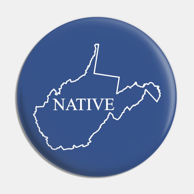 West Virginia Native Pin by LocalZonly