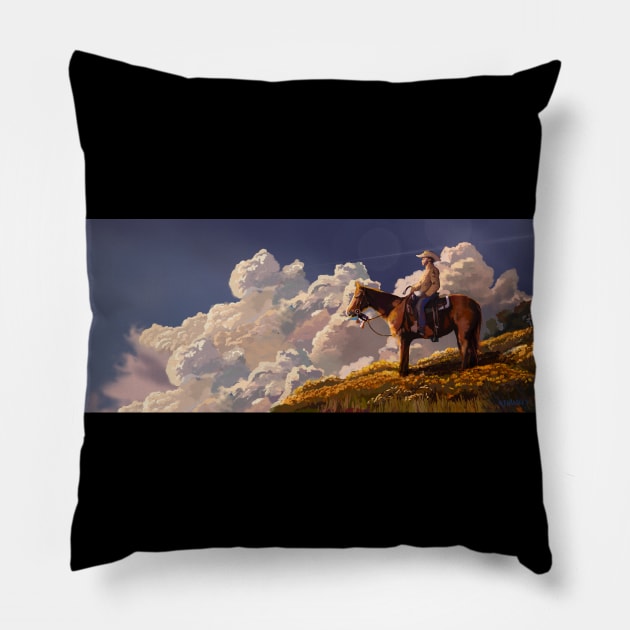 Cowboy Pillow by Alessandra Quaroni