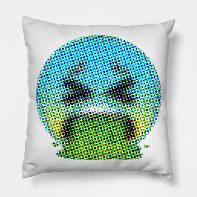 Emoji: Puke (Face Vomiting) Pillow by Sinnfrey