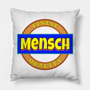 Yiddish: Mensch Pillow