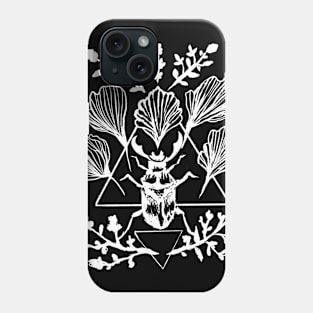 Beetle Ginkgo Leaves Witchy Goth Punk Phone Case