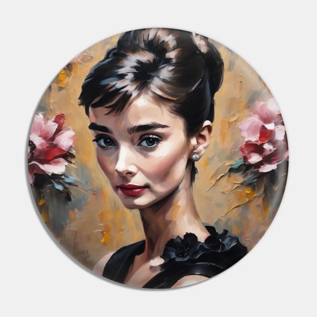 Audrey Hepburn painting illusrator Pin by nonagobich