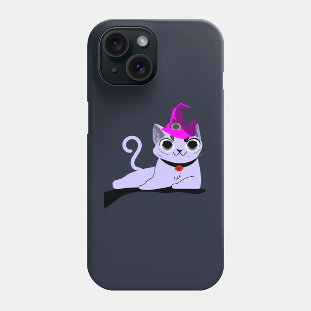 Cat in halloween attire Phone Case by Right-Fit27