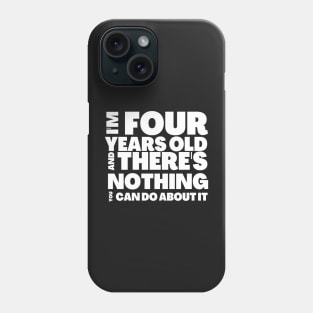 Funny 4th Birthday T-Shirt Gift Idea Phone Case