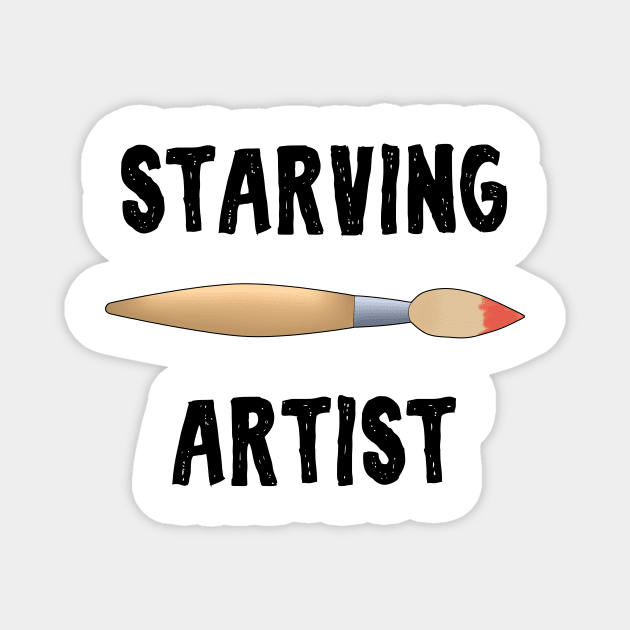 Starving Artist Magnet by Quirkball