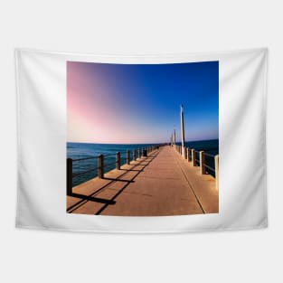 Beach pier in Durban South Africa Tapestry