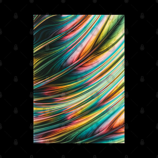 Wild Feather. Colorful Abstract Art Design by love-fi