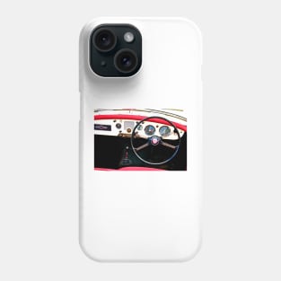 MG A Classic British Sports Car Interior Phone Case