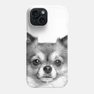 Black and White Chihuahua Phone Case