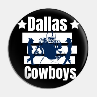 Dallas cowboys cute graphic design Pin