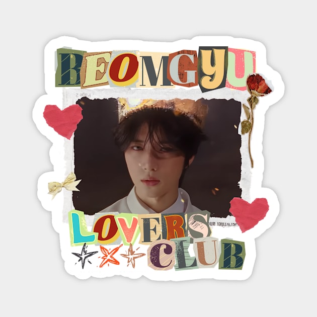 Beomgyu Lovers Club TXT Scrapbook Magnet by wennstore