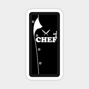 chef aprons funny design by ironpalette Magnet