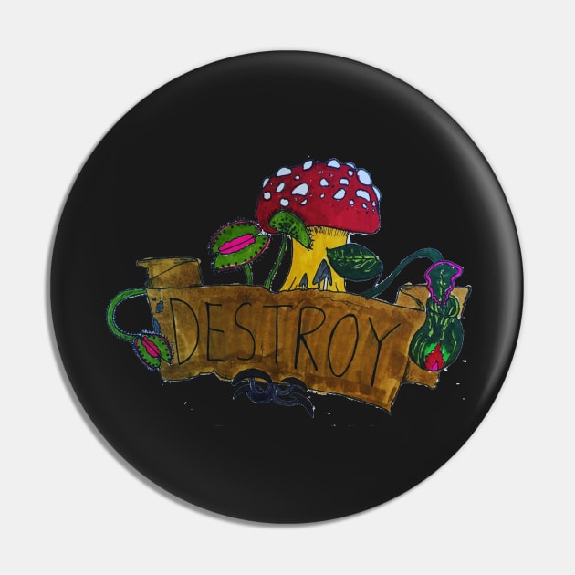 Destroy Pin by Artofmiarussell 