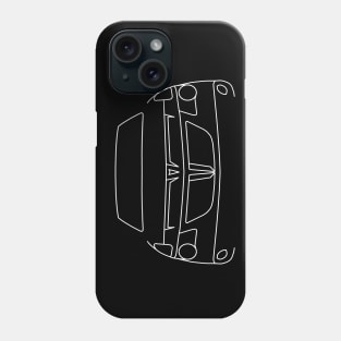 Pontiac Aztek outline graphic (white) Phone Case