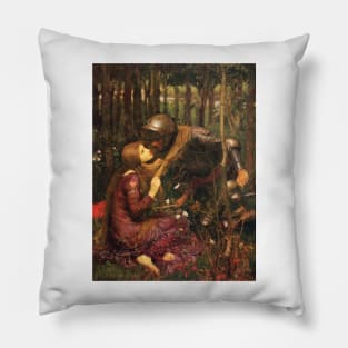 La Belle Dame sans Merci, The Beautiful Lady Without Mercy 1893 John William Waterhouse Pillow