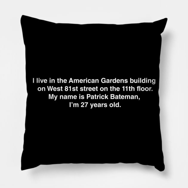 American Psycho - I'm Patrick Pillow by cpt_2013