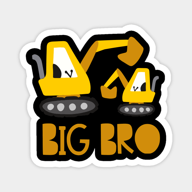 Young Big Brother Excavator Announce Youngsters Magnet by alpmedia