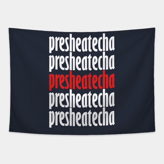 Presheatecha Red Bold font 2021 Tapestry by 1Y_Design