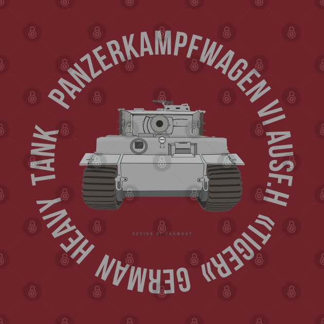 Panzerkampfwagen VI Ausf.H Tiger German Heavy Tank by FAawRay