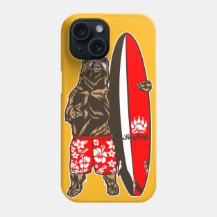 Surfing The Bear Phone Case