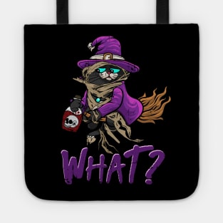 Funny Cat What? Mummy Halloween & Suspicious Cat What Tote