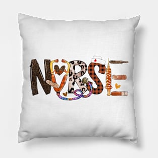 Halloween Nurse shirt Cute Love Nurse Life Nursing RN LPN Pillow