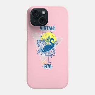 Vintage Est. 1978 Retro Flamingo Phone Case