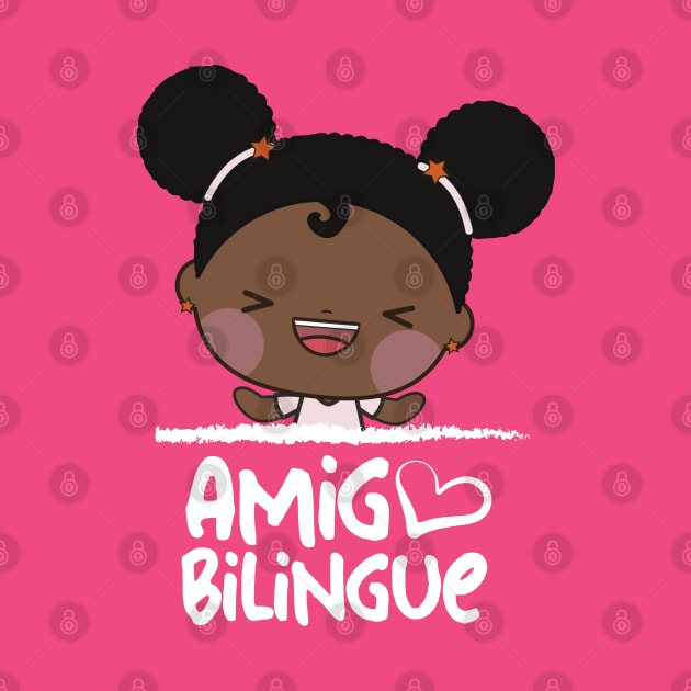 Amigo Bilingue Lola - Afro latina happy girl. by AmigoBilingue