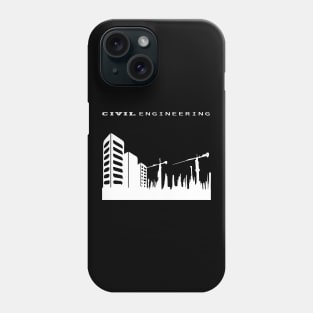 civil engineering, building, tower crane engineer design Phone Case