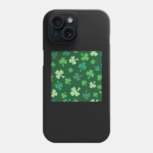 St. Patricks day Shamrock Tumble green Phone Case