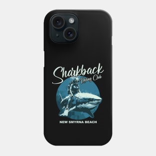 Sharkback Riding Club New Smyrna Beach Funny Shark Phone Case