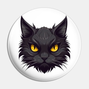 Black cat Pin