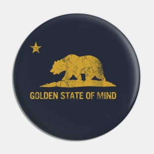 California Republic Golden State Of Mind Pin