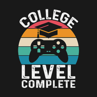 College Level Complete Video Game Gamer Men Graduation T-Shirt