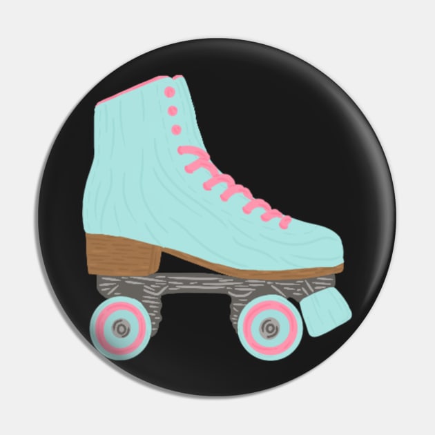 Roller Skate! Sticker Pin by haleynicole11