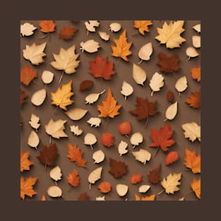 Autumn Leaves Scattered T-Shirt